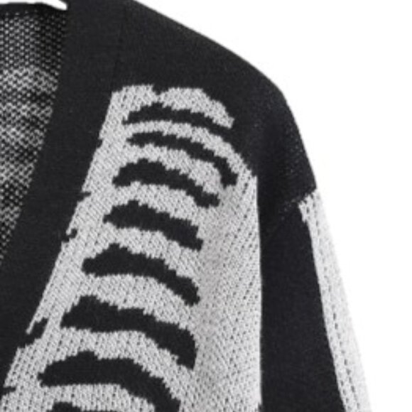 NEW Large TWENTY ONE PILOTS Cardigan -- Inspired Men's Cardigan Skeleton Sweater - Picture 6 of 8